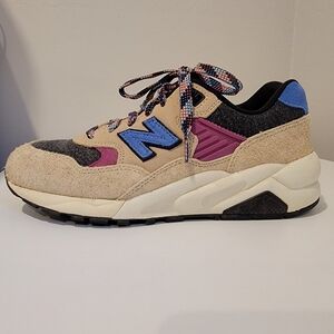 Levi's x New Balance Collab 580 sneaker shoes Traditional Beige Black Women 7.5